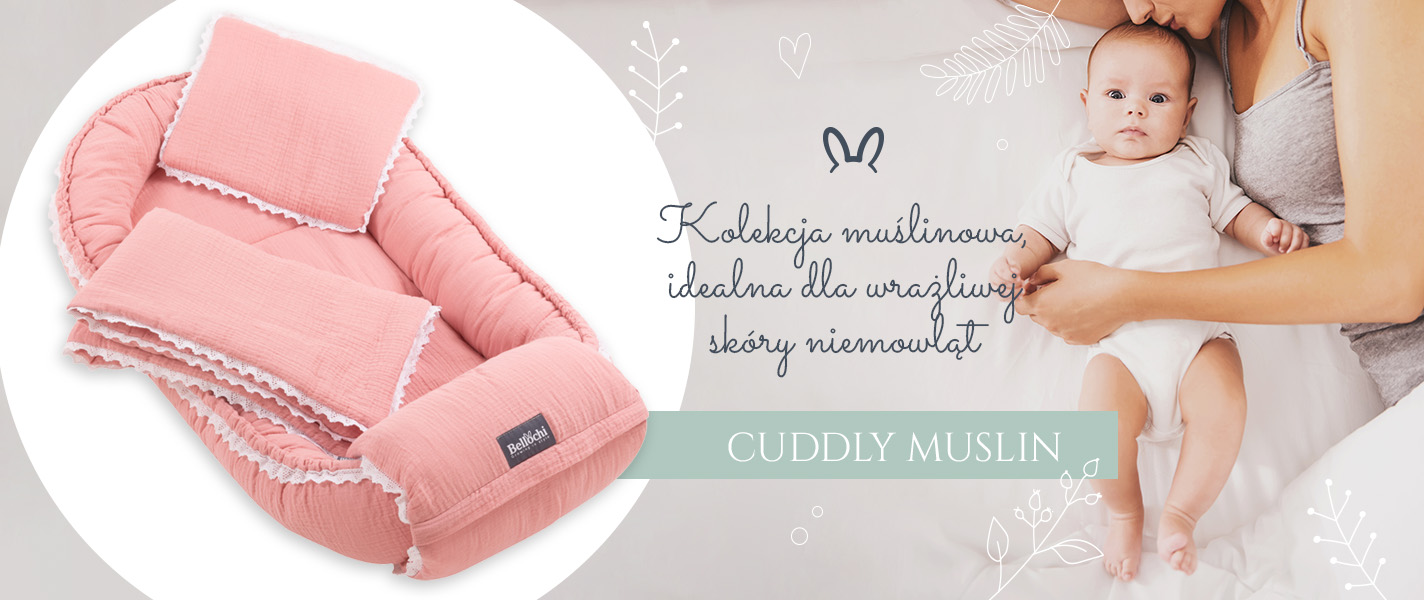 KOLEKCJA CUDDLY MUSLIN PINK 